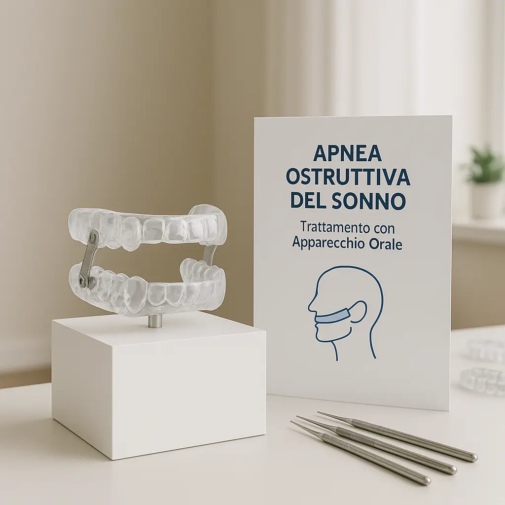 Dispositivo intraorale MAD per il trattamento delle apnee notturne OSAS