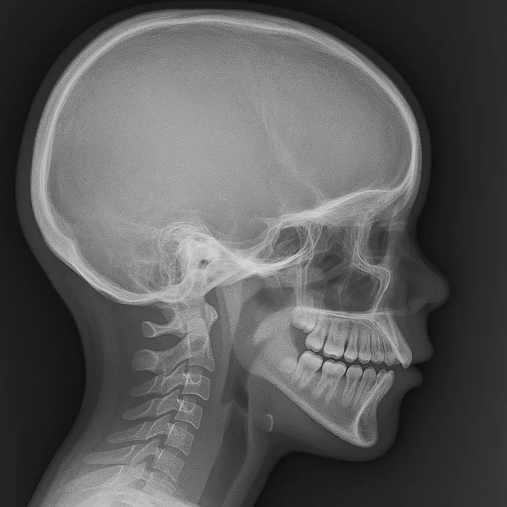 Immagine del dispositivo digitale per la teleradiografia latero-laterale utilizzato al TB Medical Center